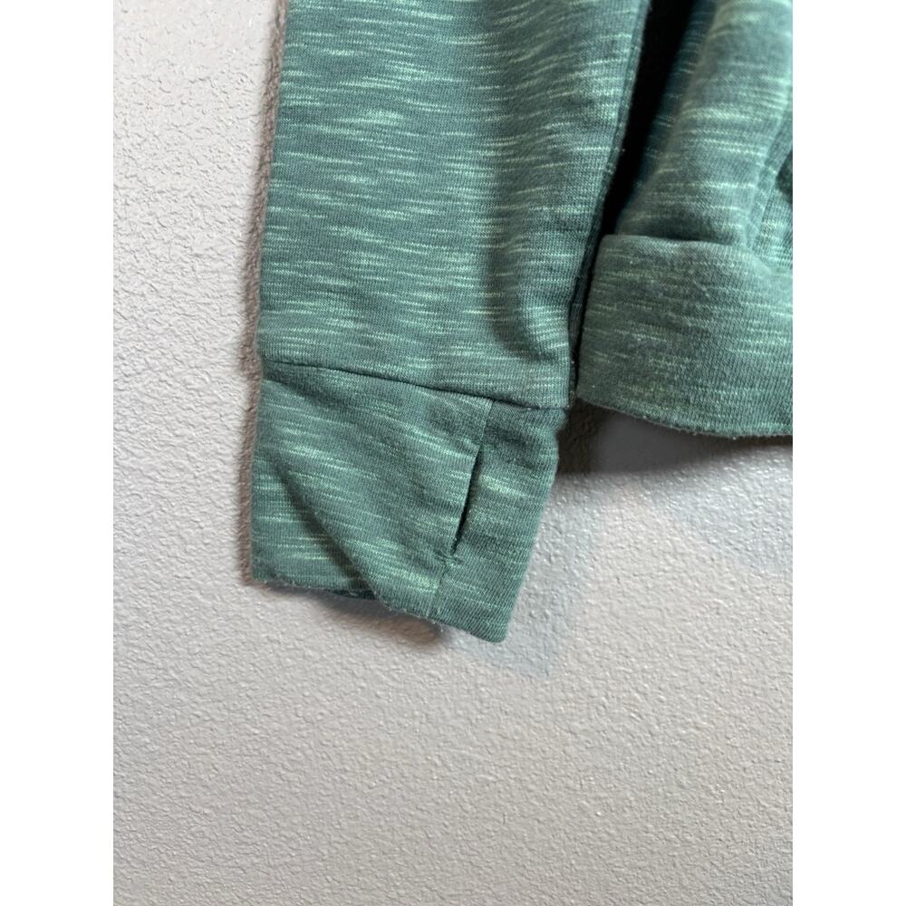 Avalanche 1/4 Snap Pullover Sweatshirt Beryl Green Running Thumb Holes Medium - Picture 6 of 7